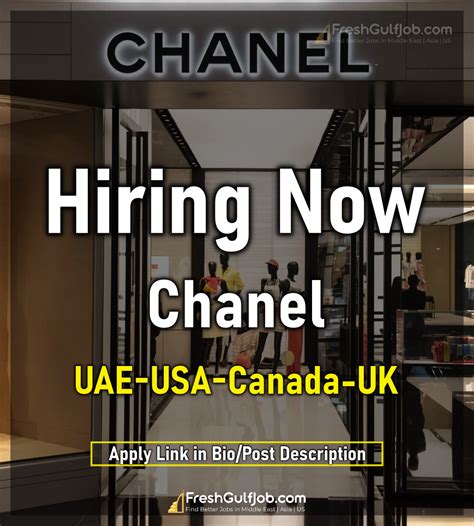 chanel praca|Chanel jobs near me.